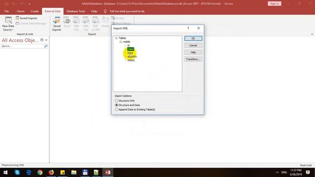 Import XML File to Access 2019 смотреть онлайн