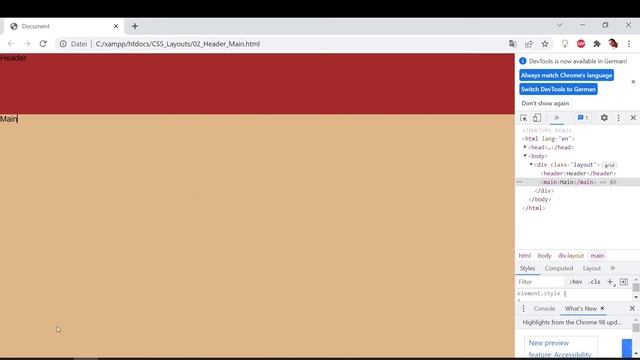 CSS GRID-Layout (2) - HEADER - MAIN (Sticky Header) смотреть онлайн