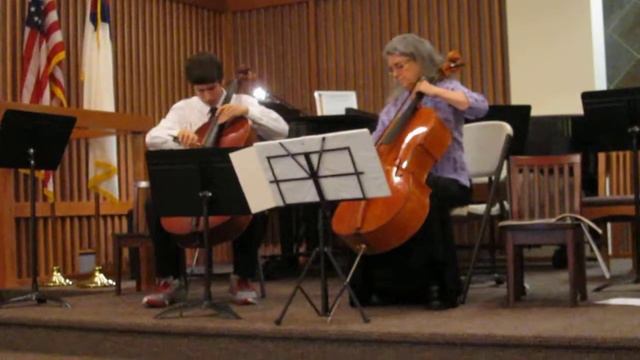 Jaron Hagen and Kara Hunnicutt, cellists - Sonata in G Minor, Largo and Allegro смотреть онлайн