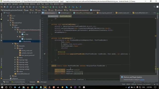Firebase RecyclerView With Database And Storage смотреть онлайн