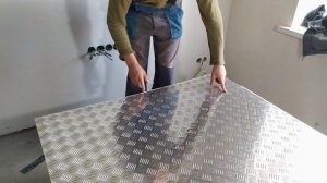 лайфхак ,сгибаем ручками алюминиевый лист под 90' (без гибочного станка)