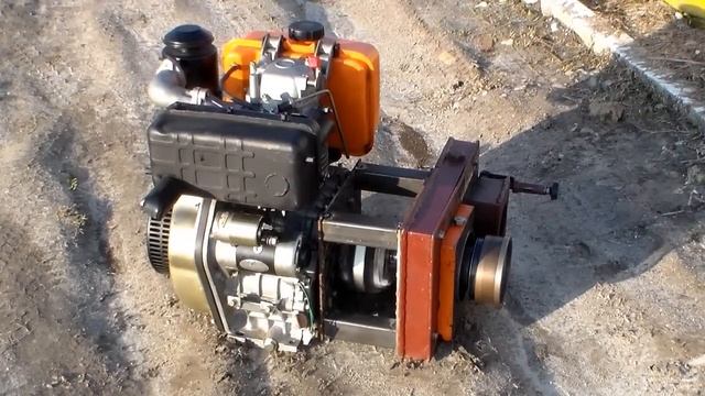 Эластичная муфта для двигателя самодельного минитрактора смотреть онлайн