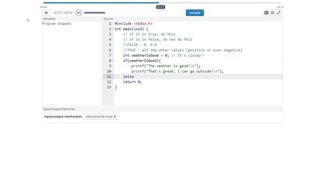 aUse if and else with a static condition смотреть онлайн