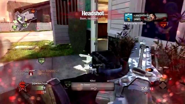 Black Ops:24-7 Nuke Town Melt Down 100 + Kill Domination смотреть онлайн
