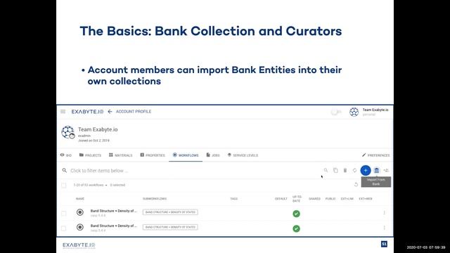 Getting started with Exabyte.io, 2020 07 03 Webinar Recording смотреть онлайн