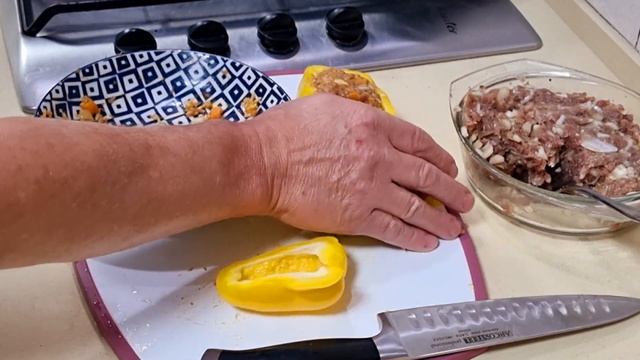 Gril Ninja!!!Фаршированный перец в Гриле Нидзя!!!Stuffed Peppers in the Ninja Grill !!! смотреть онлайн