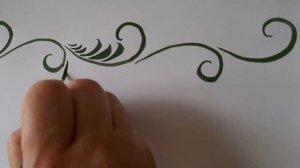 Травной орнамент в хохломской росписи