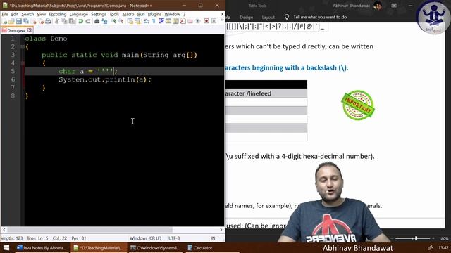 JNP1C4P12 Character String Boolean and null Literal with example and rules, escape sequences | ICSE смотреть онлайн