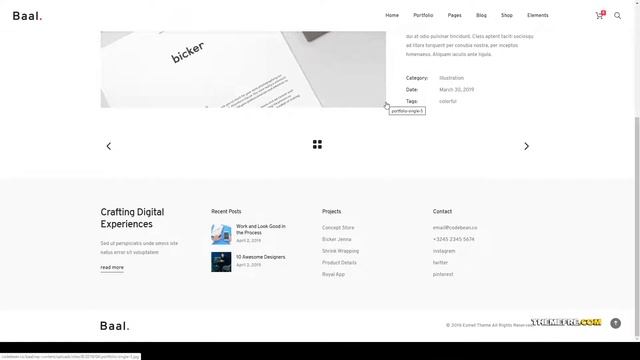 Imanaga - Creative Portfolio WordPress Theme modern minimal смотреть онлайн