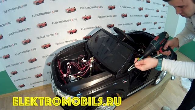 Сборка детской электромашины Audi Q7 QUATTRO смотреть онлайн