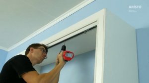 Варианты установки доводчика на двери подвесной системы Aristo. системы 4в1