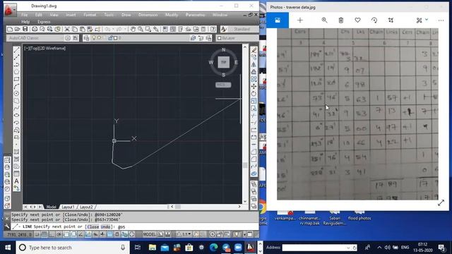 Survey - Traverse Plotting in AUTOCAD смотреть онлайн