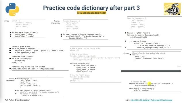 36. Practice code Dictionary After Part 3 Remove, Loop, Copy and Nested смотреть онлайн
