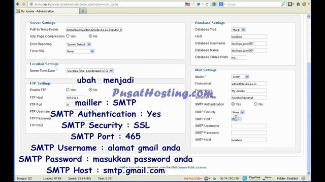 Setting SMTP Joomla Dengan Google Apps By PusatHosting смотреть онлайн