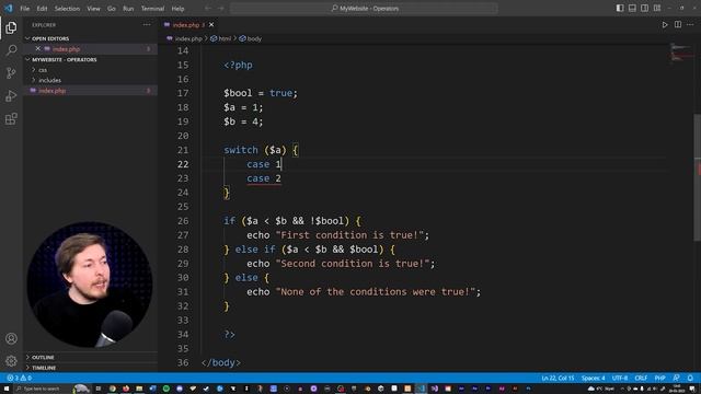 8 | Conditions & Control Structures in PHP | 2023 | Learn PHP Full Course for Beginners смотреть онлайн