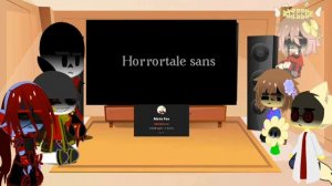 Underfell react to Horrortale (Underfell react to Aus part 3)