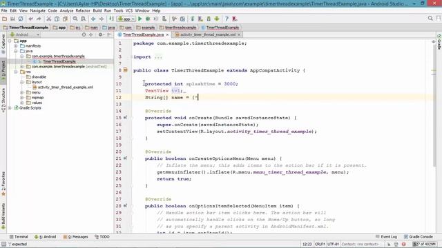 How to add delay using Thread in android apps смотреть онлайн