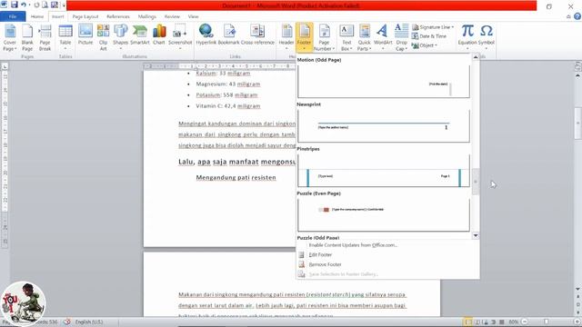 Membuat Page Number dan Daftar isi Otomatis di Microsoft Word смотреть онлайн