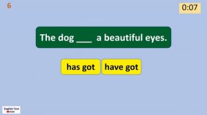 Have Got / Has Got Quiz for Kids