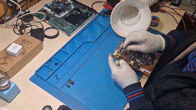 Ремонт телевизора LG 32LN541U, блок питания. смотреть онлайн