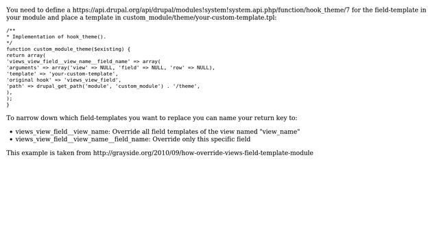 Drupal: override views-view-fields.tpl.php in custom module (2 Solutions!!) смотреть онлайн