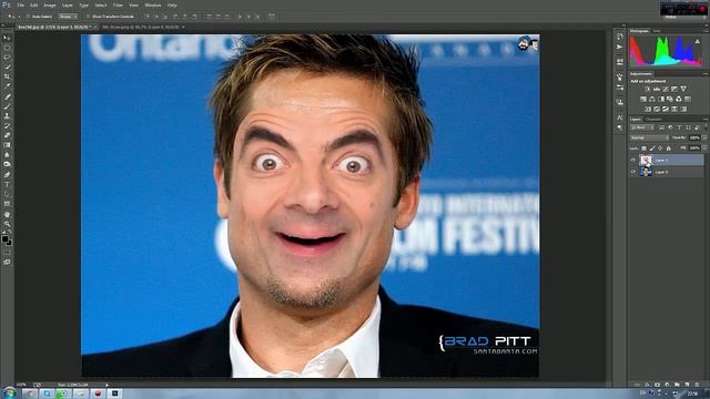 How to Blend Two Faces in Adobe Photoshop Cs7 ! смотреть онлайн