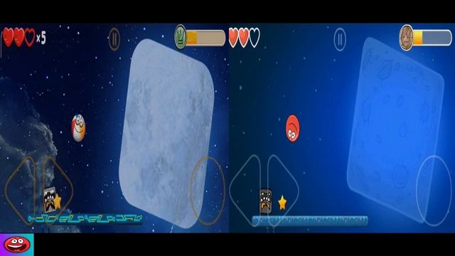 Red Ball vs Friend Battle vs "Gravity" Slow-Mo vs Funny Superspeed on Moon PART-3 смотреть онлайн