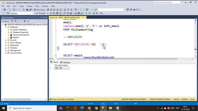 66.REPLACE,REVERSE,REPLICATE,SPACE FUNCTIONS IN SQL смотреть онлайн