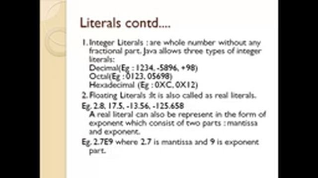 Values and Data Types in Java смотреть онлайн