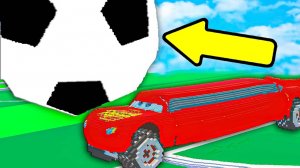 ДЛИННЫЕ АВТОМОБИЛИ против ФУТБОЛЬНОГО МЯЧА в Teardown