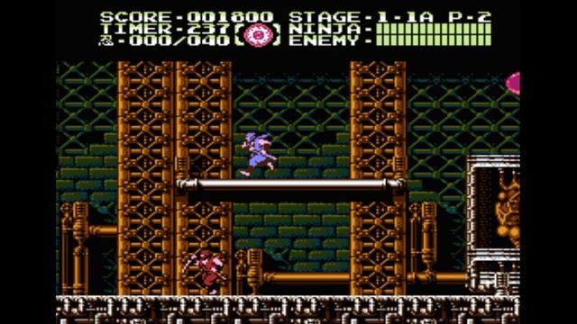 Dendy (Famicom,Nintendo,Nes) 8-bit Ninja Gaiden 3 The Ancient Ship of Doom Act 1