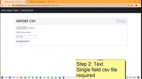 Add text on image - Bulk Image Creator Using PHP
