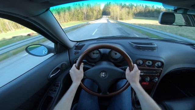 1999 Alfa Romeo 156 2.5 V6 Busso (190 HP) POV Test Drive | 0-100, Acceleration, Sounds, Tunnel смотреть онлайн