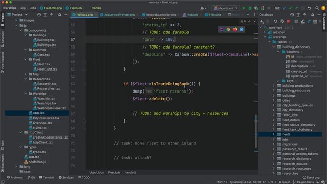 Development of a Browser-based Game #30: Laravel 8, React JS, TypeScript, add trade fleet logic смотреть онлайн