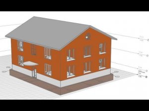 Как создать цокольный этаж, фундамент и крышу при моделировании жилого дома. Rengа