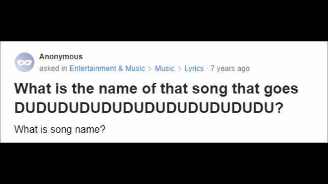 Yahoo! Answers and "what's that song that goes...?" смотреть онлайн