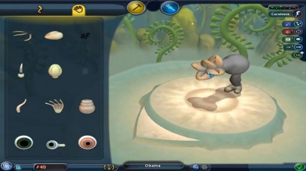 I make Obama in spore Part-1