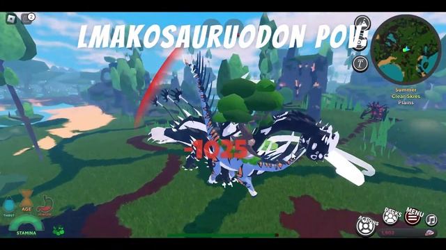 VENUELLA VS. LMAKOSAURUODON! [Creatures of Sonaria] смотреть онлайн