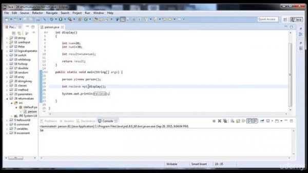 Java SE Basic - How to return values from the method in java