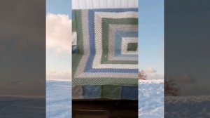 ПРЯМОУГОЛЬНЫЙ ПЛЕД "БАБУШКИН КВАДРАТ "???