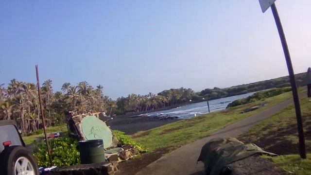 Punaluu Black Sand Beach Park Campground Big Island Hawaii смотреть онлайн
