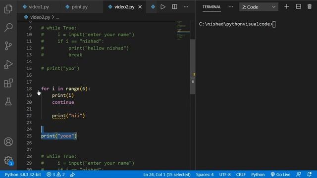 Break and Continue Statements in Python [EXPLAINED with examples] смотреть онлайн