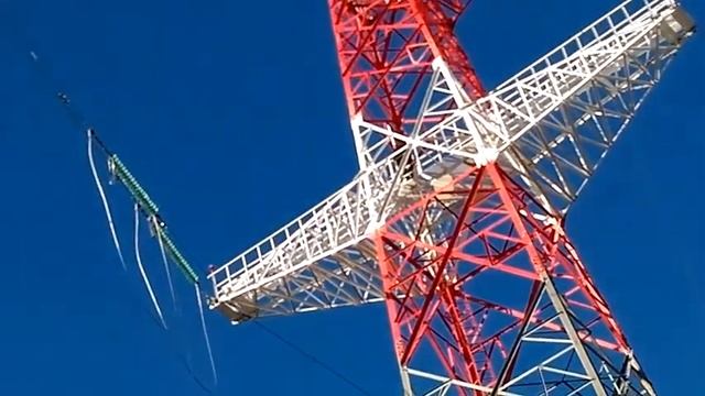 Монтаж провода,ЛЭП 330 КВ