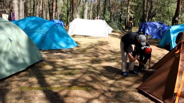 Туристский лагерь на берегу реки Бесядь в деревне Белынковичи Костюковичского района смотреть онлайн