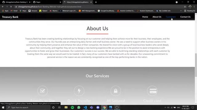 Basic banking system website using Html, Css & JavaScript | The Sparks Foundation | #GRIPJUNE2021 | смотреть онлайн