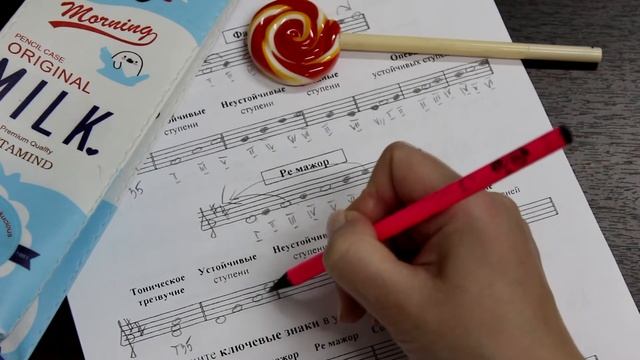 Сольфеджио для начинающих! Урок №25. Рабочая тетрадь Калинина 1 класс. Ре мажор./ Музыка с Милли смотреть онлайн