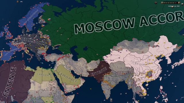 Kaiserreich Timelapse - HOI4 Timelapse
