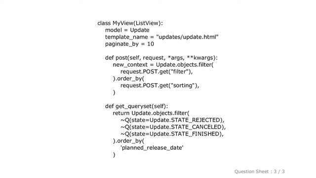 Django : Django ListView - Form to filter and sort смотреть онлайн