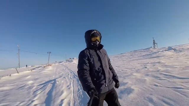 Мурманск. Лыжи. Солнце. Красота смотреть онлайн