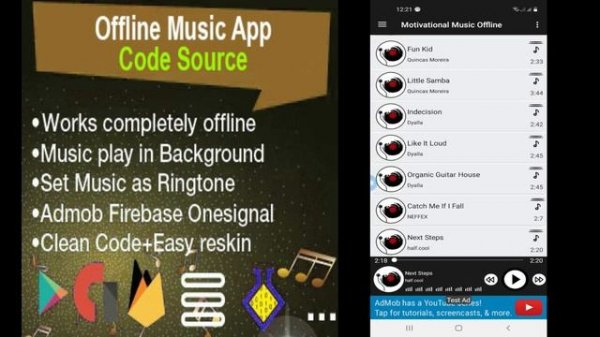 Offline Music App – Mp3 Soundboard Source Code - Android Studio